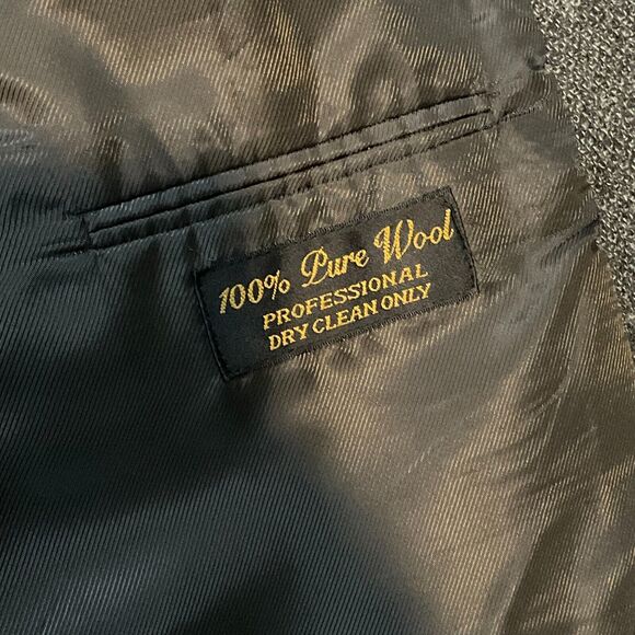 Hardy Amies Vintage‎ Blazer 100% Lambswool Suit Jacket Sport Coat Mens Size 46R - Picture 8 of 11